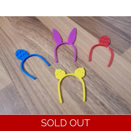 Barbie Doll Easter 4 Piece Set 3d Printed Dolls Headband